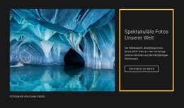 Spektakuläre Fotowelt - Kostenlose Zielseite, Vorlage HTML5