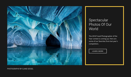 Spectacular Photos World - Drag & Вrop One Page Template