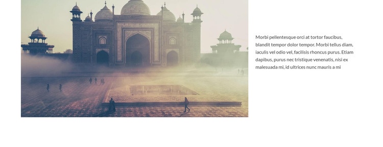 Viajar en Mezquita Maqueta de sitio web