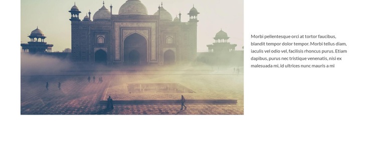 Voyage dans la mosquée Maquette de site Web
