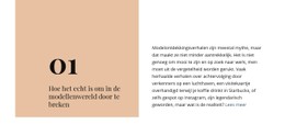 Doorbreek De Modelleringswereld Premium CSS-Sjabloon