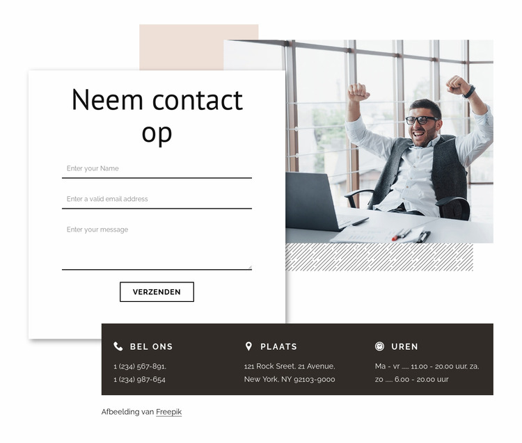 Contact met branding bureau Joomla-sjabloon