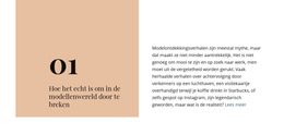 Doorbreek De Modelleringswereld - Gratis Websitesjabloon