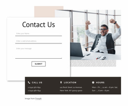 Contact With Branding Agency - Modern Landing Page