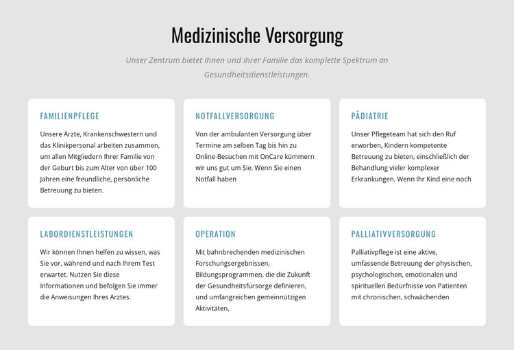 Entdecken Sie unsere medizinischen Dienstleistungen CSS-Vorlage