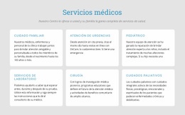 Explore Nuestros Servicios Médicos - HTML Builder Drag And Drop