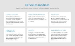 Explore Nuestros Servicios Médicos: Plantilla HTML5 Multipropósito