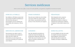 Découvrez Nos Services Médicaux - HTML Builder Drag And Drop