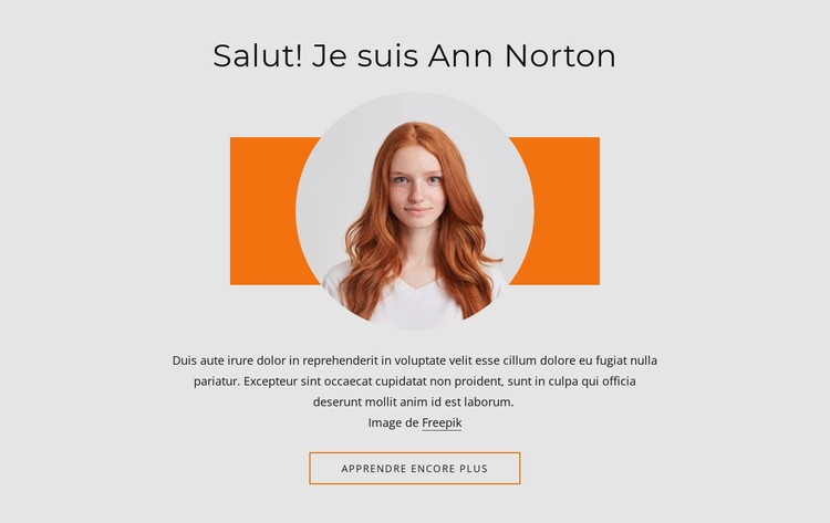 Design UI, UX et CX personnalisé Modèle CSS