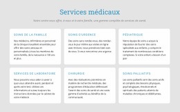 Découvrez Nos Services Médicaux Modèle Réactif Html5