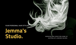 Jemma'S Studio Hair Stylist - Custom Homepage Design