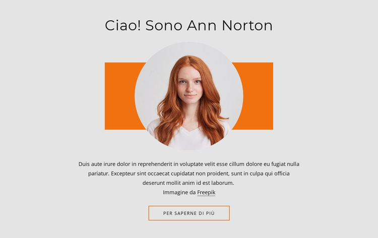 UI personalizzata, UX e CX design Modello di sito Web