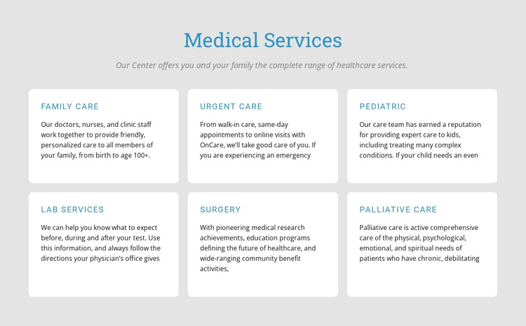 Explore our medical services Joomla Template