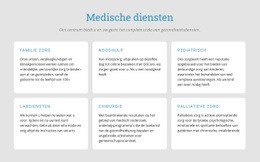 Ontdek Onze Medische Diensten - Responsieve HTML5-Sjabloon