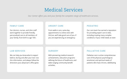 Explore Our Medical Services - Professional One Page Template