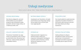 Poznaj Nasze Usługi Medyczne - Pobranie Szablonu HTML