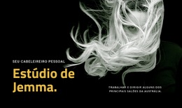 Designer De Site Para Cabeleireiro Do Estúdio De Jemma