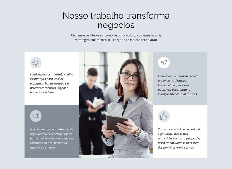 Empresa de consultoria lendária Construtor de sites HTML