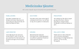 Utforska Våra Medicinska Tjänster - HTML-Sidmall
