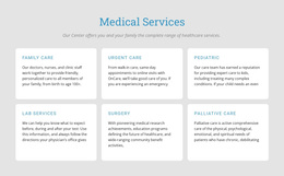 Explore Our Medical Services Basic CSS Template