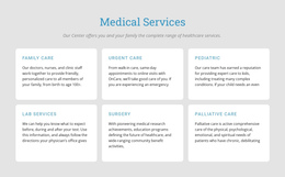 Explore Our Medical Services Website Editor Free