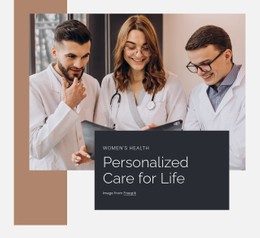 Personalized Care Of Ife Single Page Website