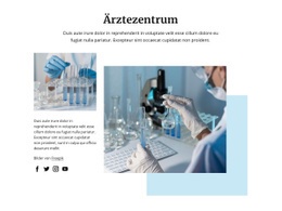 Medizinische Labortechnologen Medizinische HTML-Vorlage