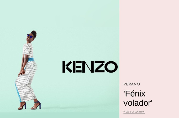 Moda Kenzo Maqueta de sitio web