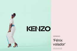 Plantilla En Línea Gratuita Para Moda Kenzo