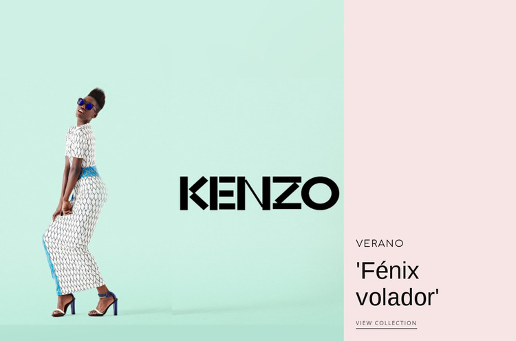 Moda Kenzo Plantilla de sitio web
