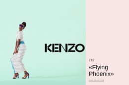 HTML5 Réactif Pour Mode Kenzo