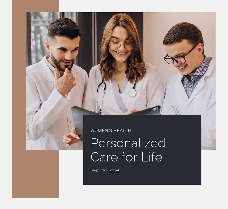 Personalized care of ife HTML Template