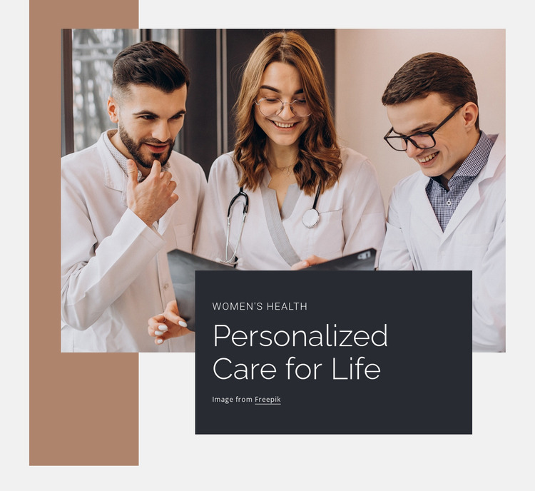 Personalized care of ife Html Website Builder