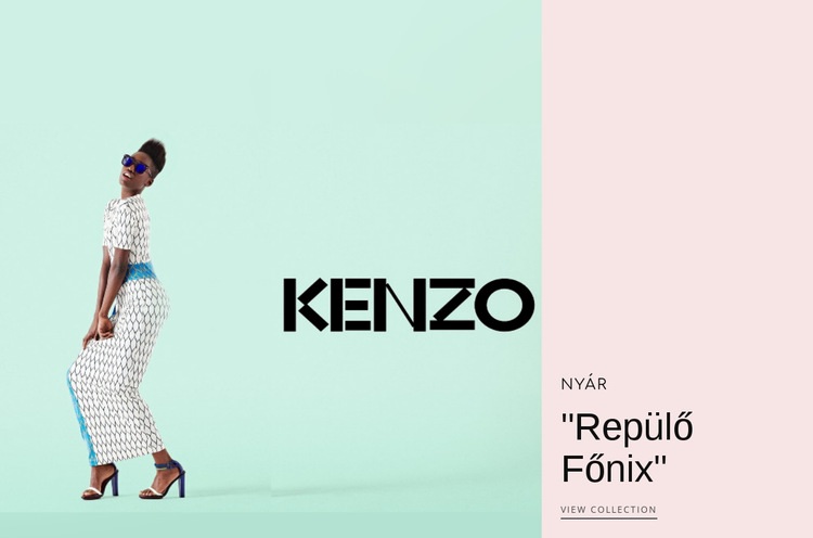 Kenzo divat Weboldal tervezés