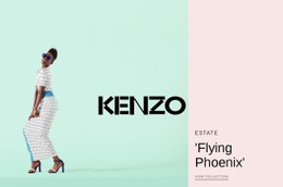 HTML5 Reattivo Per Kenzo Fashion