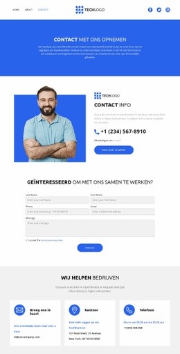 Wij Helpen U Graag Verder - HTML5-Paginasjabloon