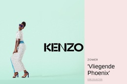 Kenzo Fashion - Websitemodel Voor Elk Apparaat