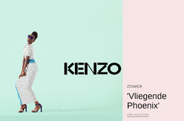 Kenzo Fashion - Eenvoudig Websitesjabloon