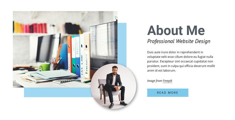 Professional web design One Page Template