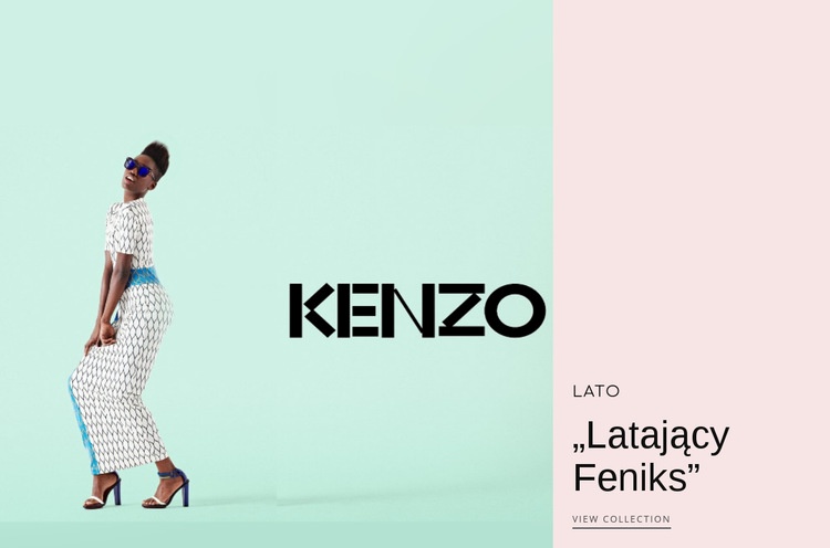 Kenzo Fashion Projekt strony internetowej