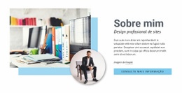 Web Design Profissional - Modelo De Maquete De Site