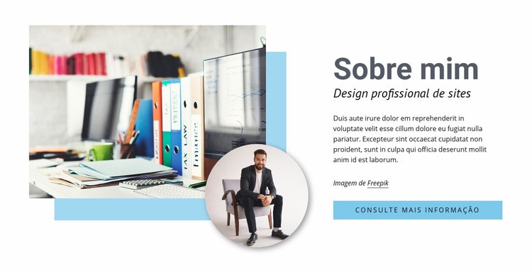 Web design profissional Modelo