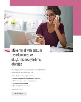 Mükemmel Web Sitesini Tasarlamanıza Yardımcı Olacağız Için Duyarlı HTML5