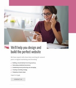 We Will Help You Design The Perfect Website {0] - Online HTML Editor