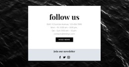 We Are On All Social Networks Site Template