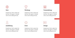 Arbeitsbereiche Responsive CSS-Vorlage