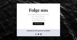 Wir Sind In Allen Sozialen Netzwerken - Anpassbares Professionelles Design