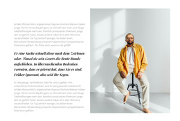 Viel Text Und Geschäftsfoto - Responsive Website