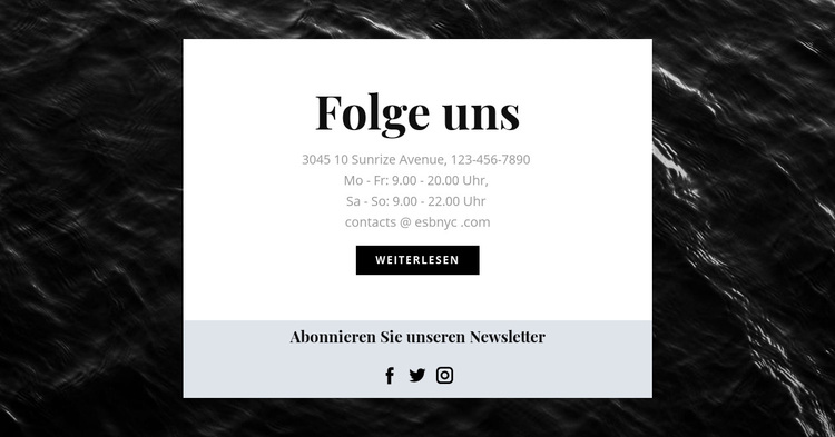 Wir sind in allen sozialen Netzwerken WordPress-Theme