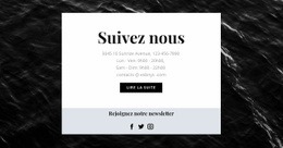 Nous Sommes Sur Tous Les Réseaux Sociaux - Maquette De Site Web Facile À Utiliser